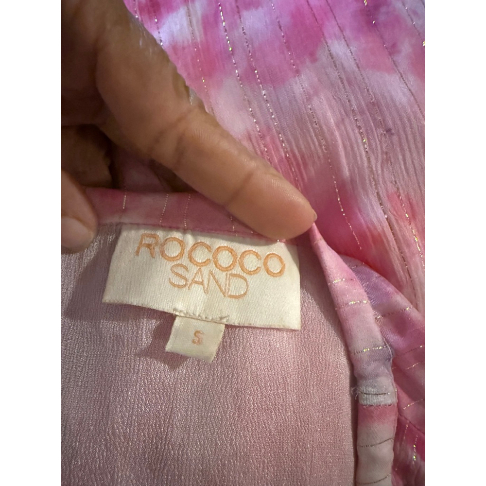 Women's Rococo Sand Pink Purple Tie-Dye Maxi Dress S - Picture 5 of 7